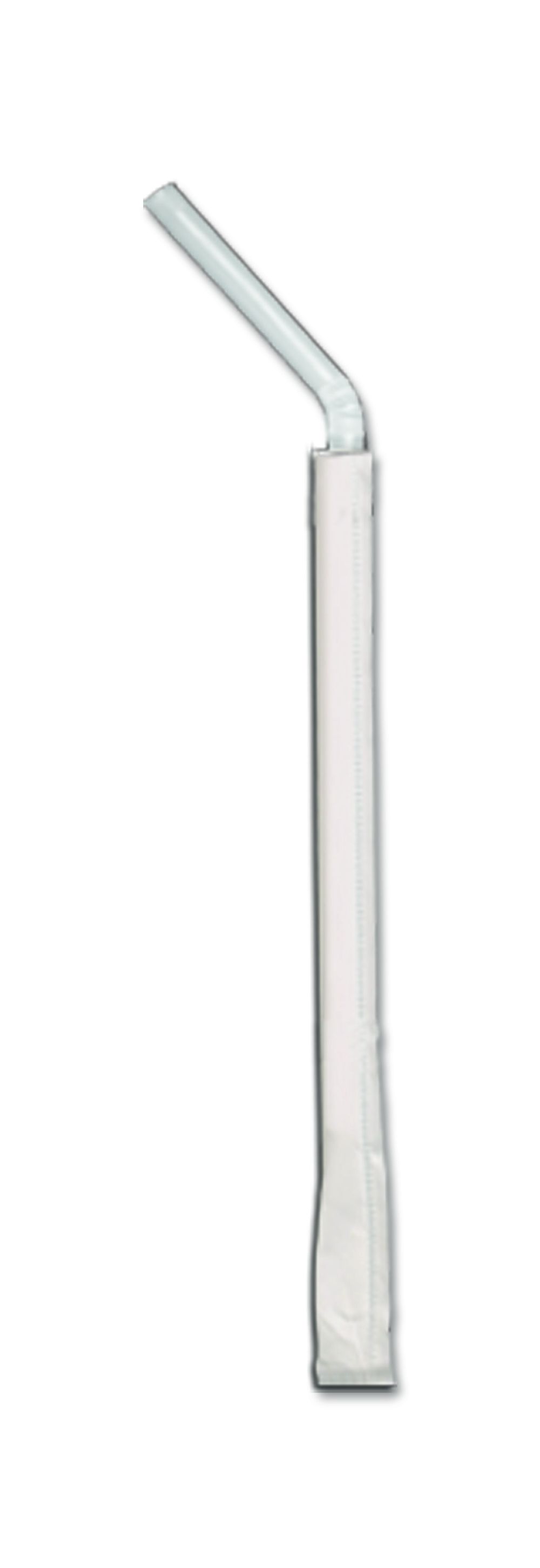 D&w Fine Pack Polypropylene White Flexible Wrapped Straw, 7.75 Inch -- 1600 Per Case