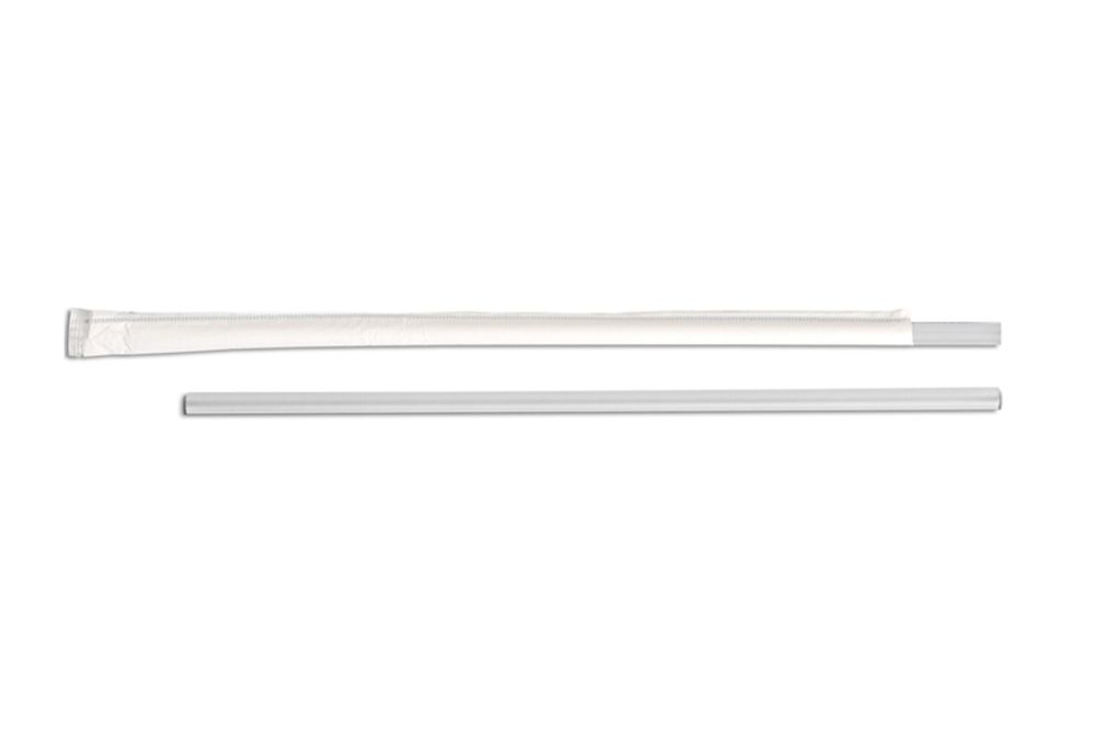 D&w Fine Pack Polypropylene Clear Jumbo Wrapped Straw, 10.25 Inch -- 2000 Per Case