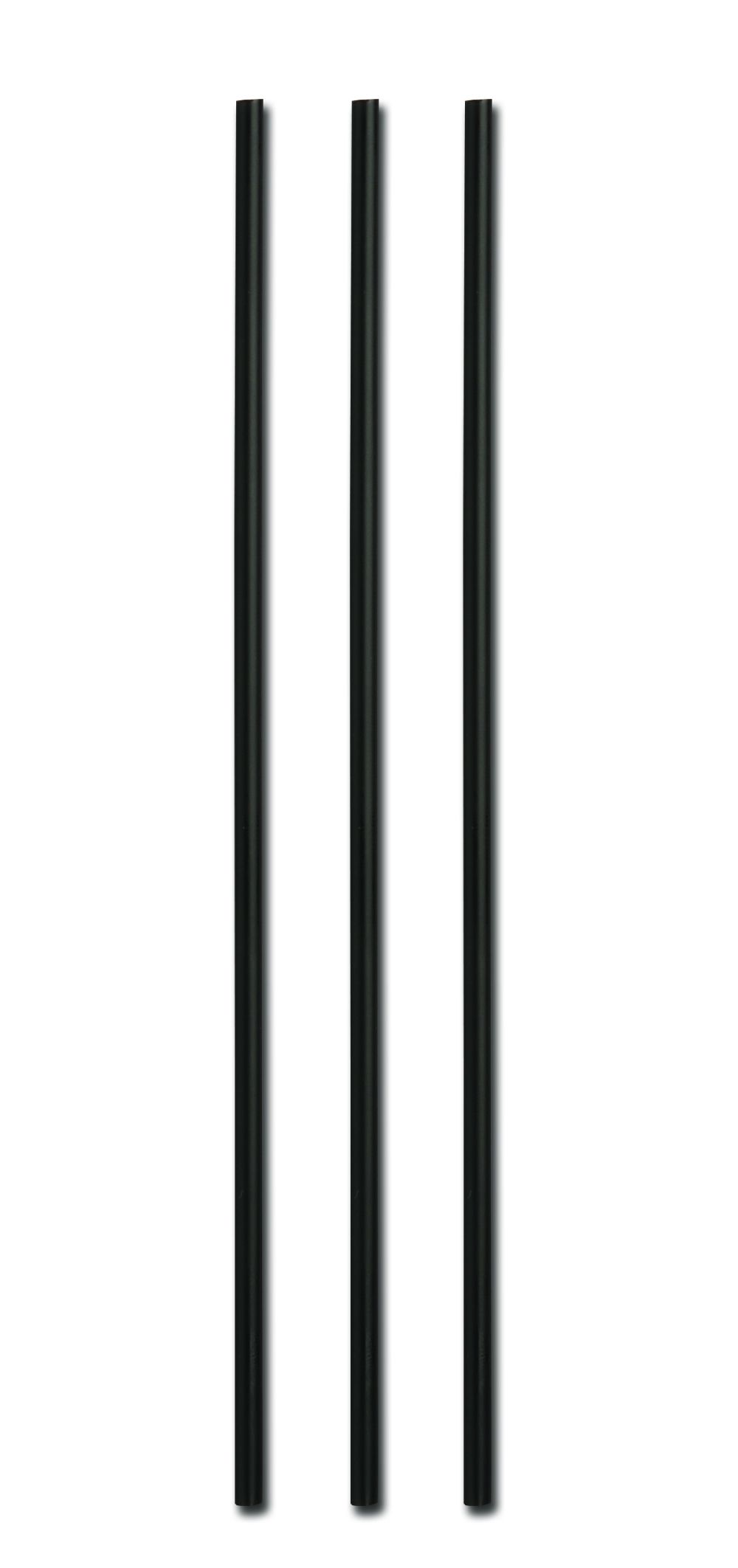 D&w Fine Pack Ebony Standard Plastic Unwrapped Stirrer Jumbo Straw, 8 Inch -- 5000 Per Case