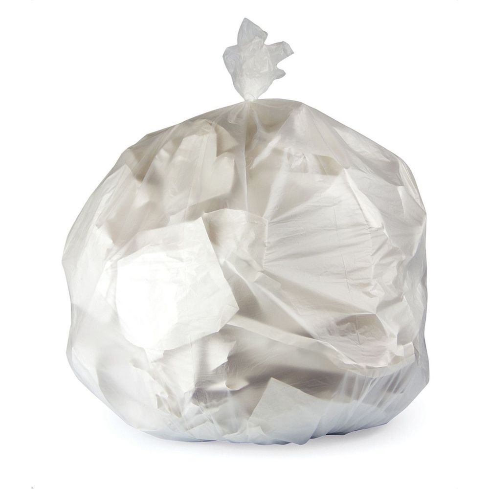 Heritage 33 x 40 inch HDPE Natural 12.00 Mic Coreless Roll Can Liner, 33 Gallon Capacity -- 500 per case.