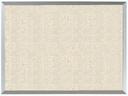 Aarco Clear Satin Anodized Aluminum Frame Burlap Weave Cappuccino Vinyl Bulletin Board, 18 inch Height x 24 inch Width