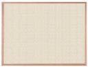 Aarco Clear Lacquer Finish Red Oak Frame Burlap Weave Cappuccino Vinyl Bulletin Board, 36 inch Height x 48 inch Width