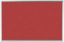 Aarco VIC Clear Satin Anodized Aluminum Frame Red Salsa Cork Durable Bulletin Board, 24 inch Height x 36 inch Width