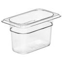 Cambro Camwear Polycarbonate Ninth Size Food Pan, 4 inch Deep