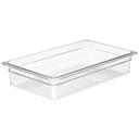 Cambro Camwear Polycarbonate Clear Full Size Food Pan, 4 inch