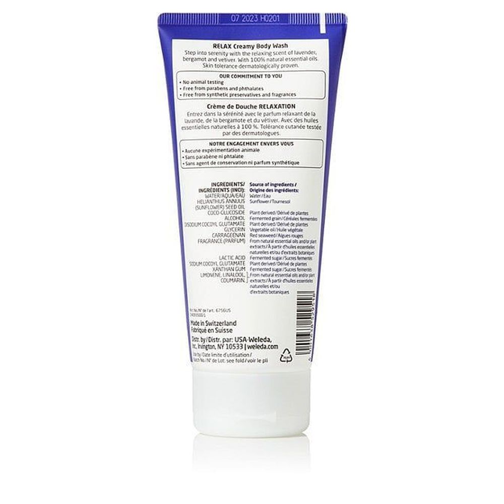 Weleda Aroma Essentials Relax Body Wash, 6.8 Fluid Ounce