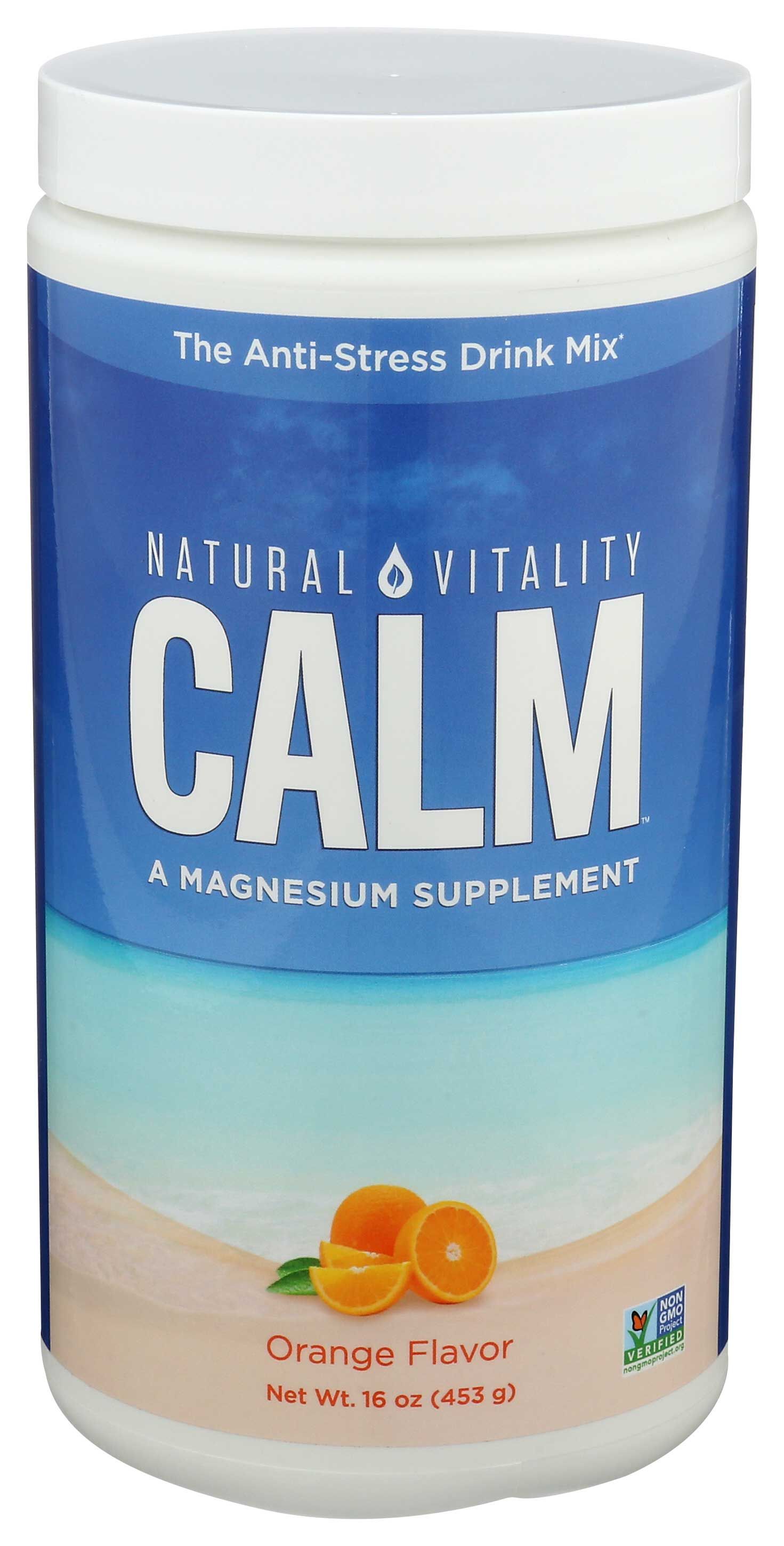 Natural Calm Orange Flavor Anti Stress Drink, 16 Ounce -- 2 Per Case