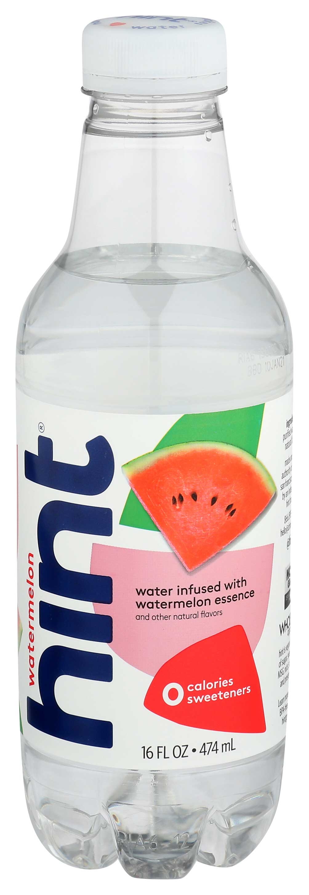 Hint Watermelon Essence Water, 16 Ounce -- 12 per case.