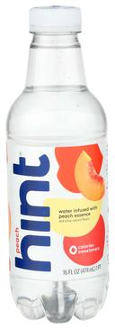 Hint Unsweetened Peach Water, 16 Fluid Ounce -- 12 per case.