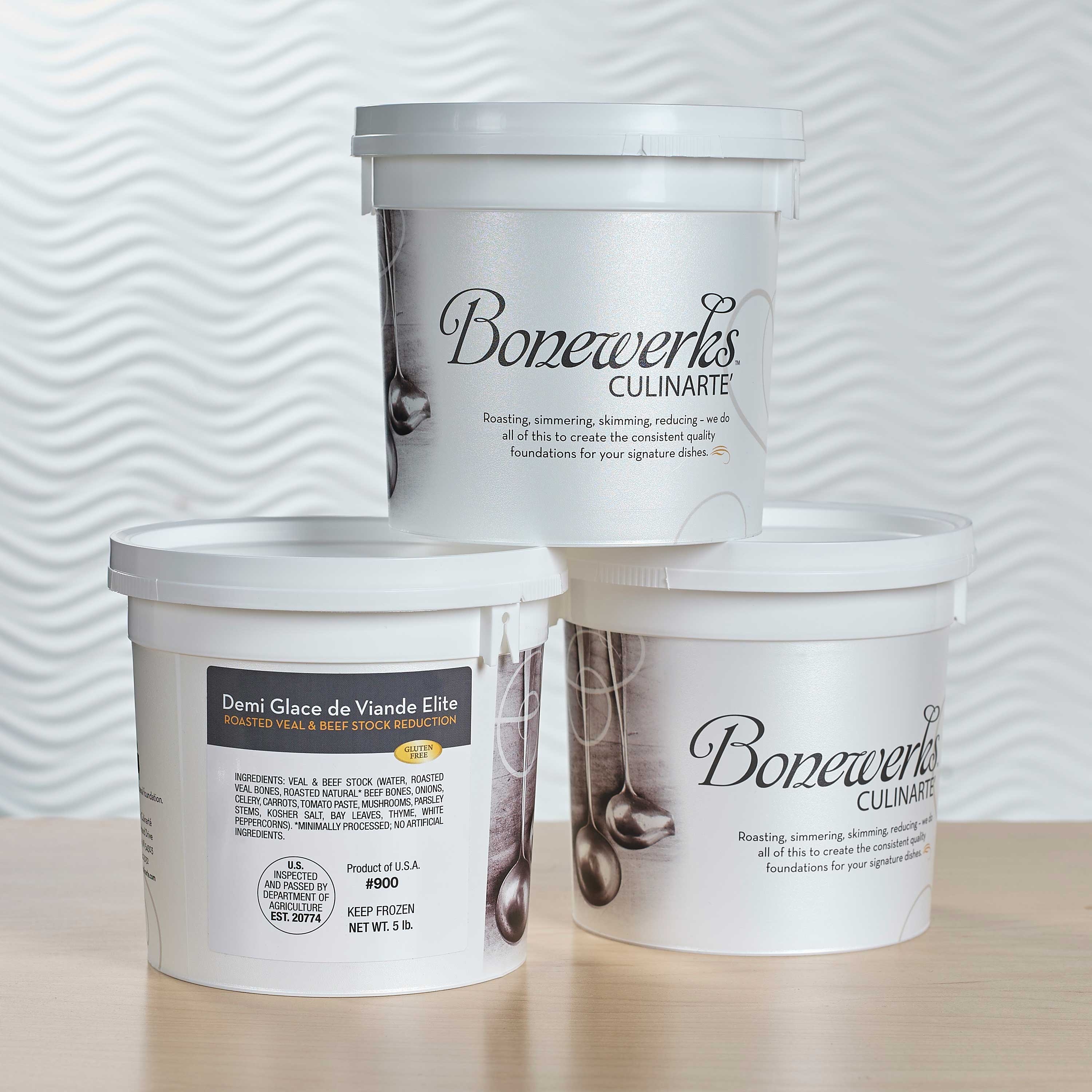 Bonewerks Culture Veal and Beef Demi Glace, 5 Pound -- 4 per case.