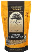 Truroots Organic Sprouted Green Lentil, 10 Ounce -- 6 per case.