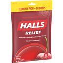 Halls Menthol Lyptus Cherry Cough Drops, 80 count -- 12 per case