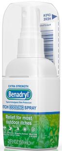 Benadryl Extra Strength Itch Cooling Spray, 2 Fluid Ounce -- 24 per case