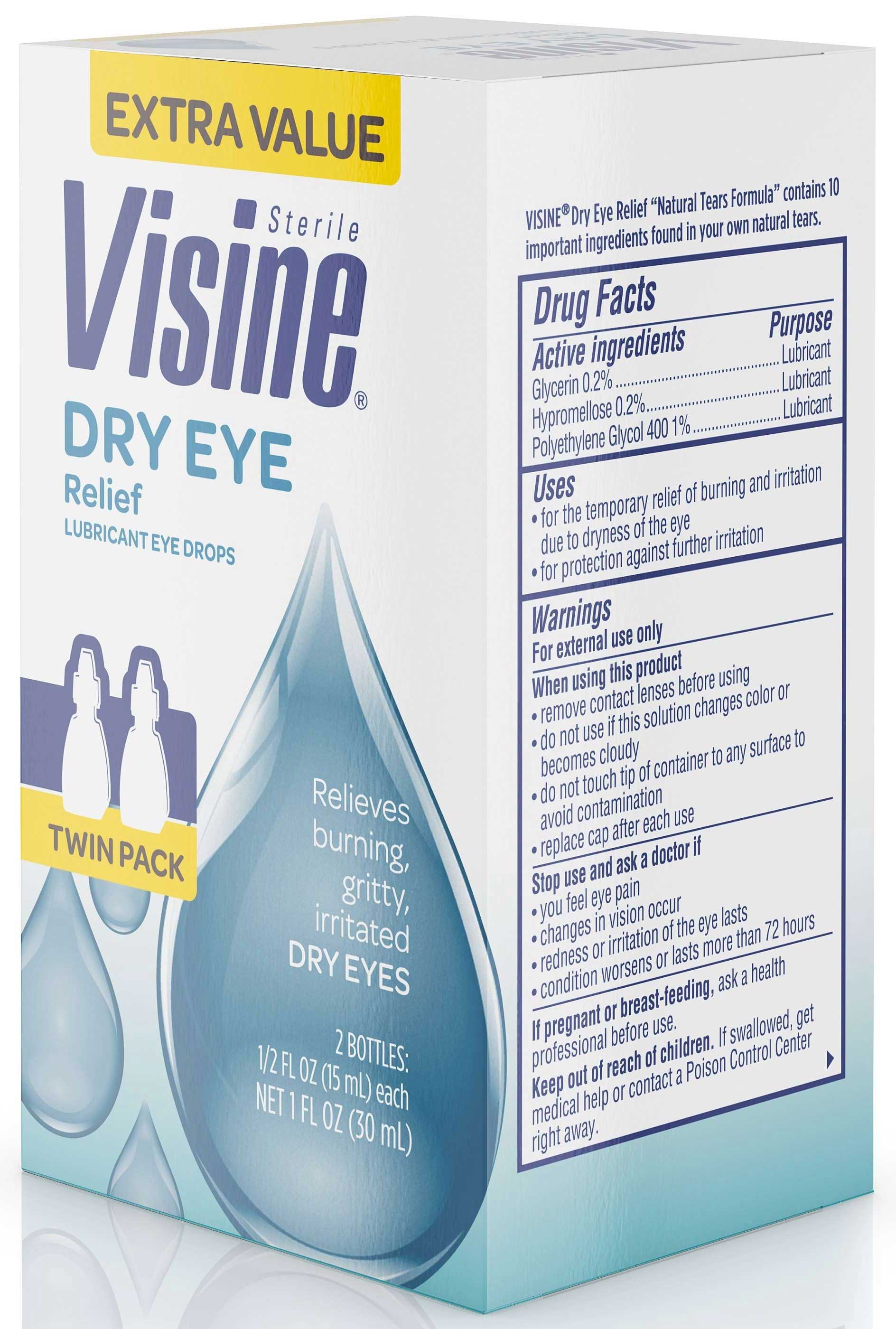 Visine Dry Eye Relief, 1 Fluid Ounce -- 24 per case