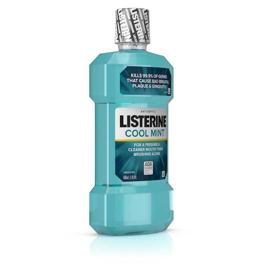 Listerine Cool Mint Antiseptic Mouthwash, 16.9 Fluid Ounce -- 6 Per Case