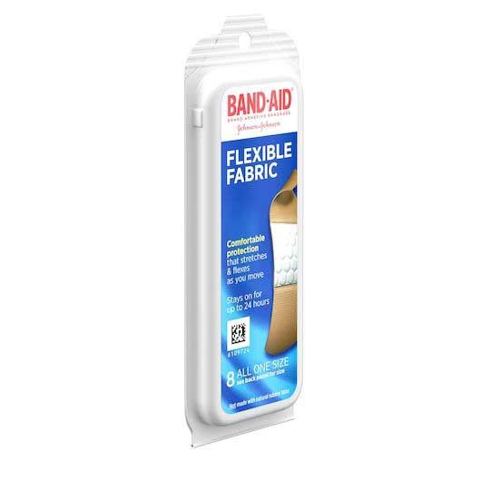 Band-aid Flexible Fabric Bandage, 8 Count -- 72 Per Case