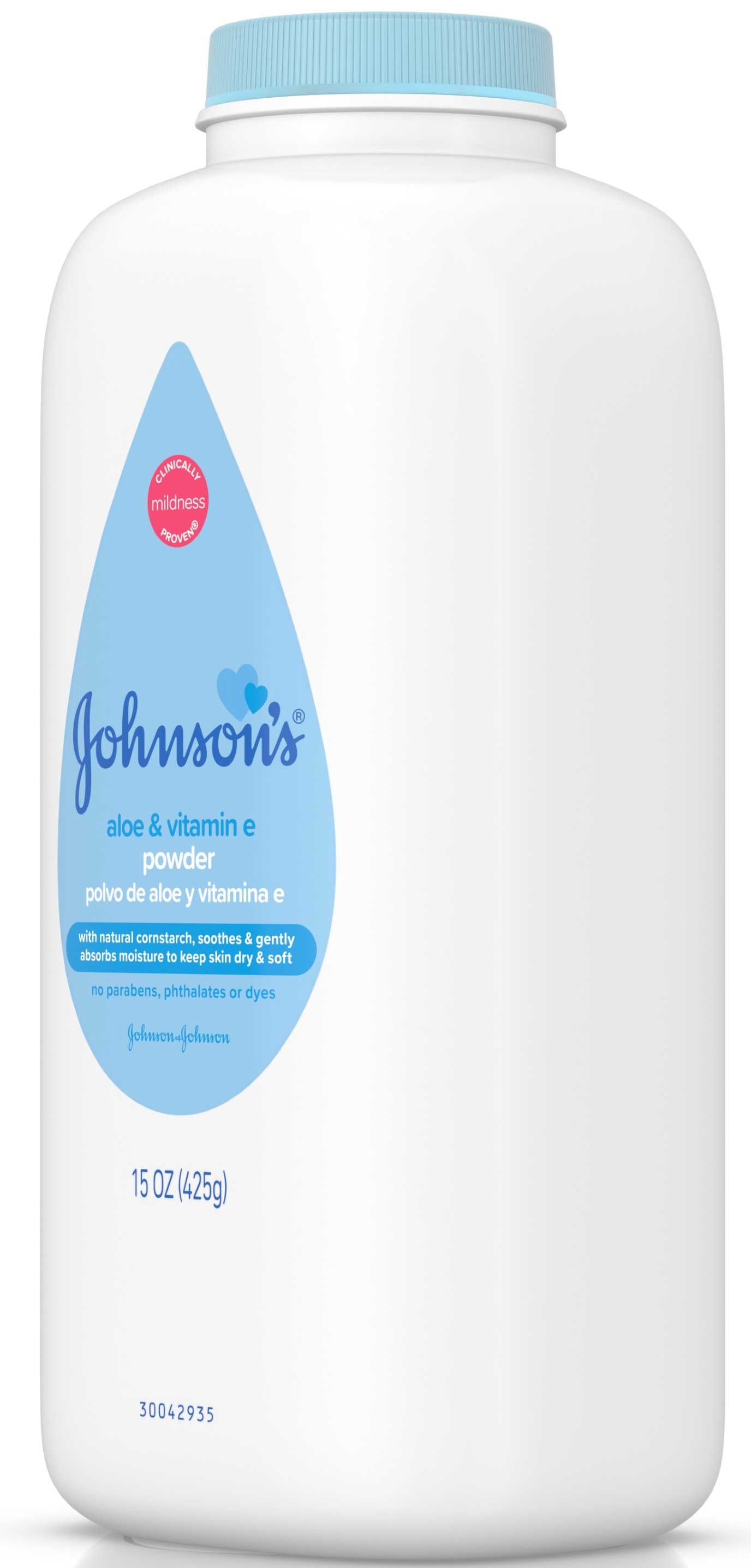 Johnsons Aloe and Vitamin with Cornstarch Baby Powder, 15 Ounce -- 24 per case