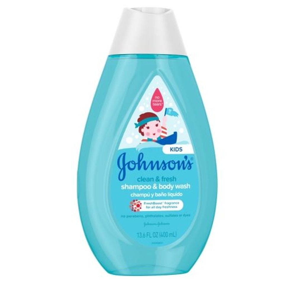 Johnsons Baby Clean and Fresh Scented Shampoo and Body Wash for Kids, 400 Milliliter -- 12 per case
