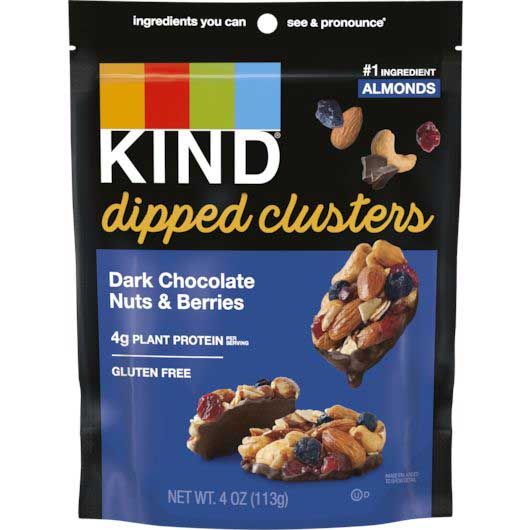 Kind Dark Chocolate Nuts And Berries Cluster, 4 Ounce -- 8 Per Case