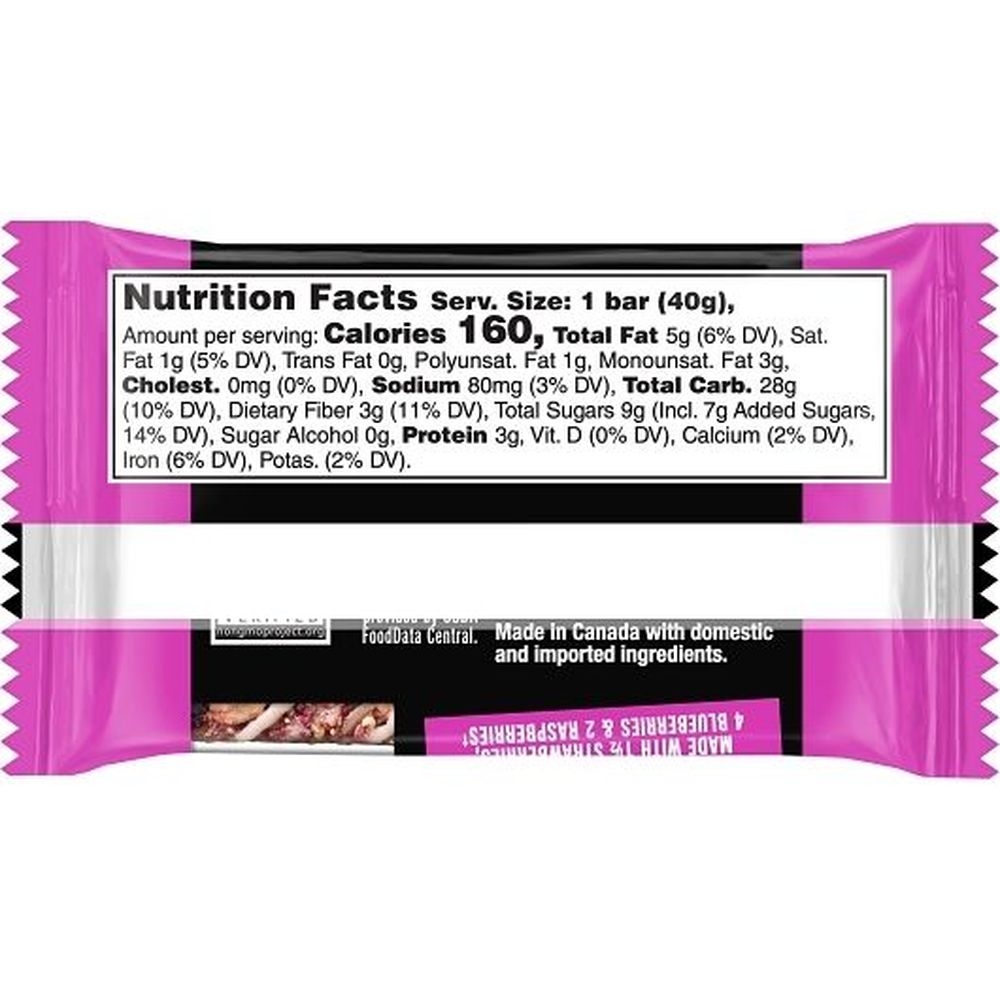 Kind Health Grains Mixed Berry Energy Bar, 1.4 Ounce - 40 per case