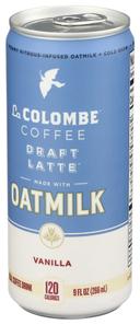 La Colombe Vanilla Oatmilk Draft Latte, 9 Ounce -- 12 per case