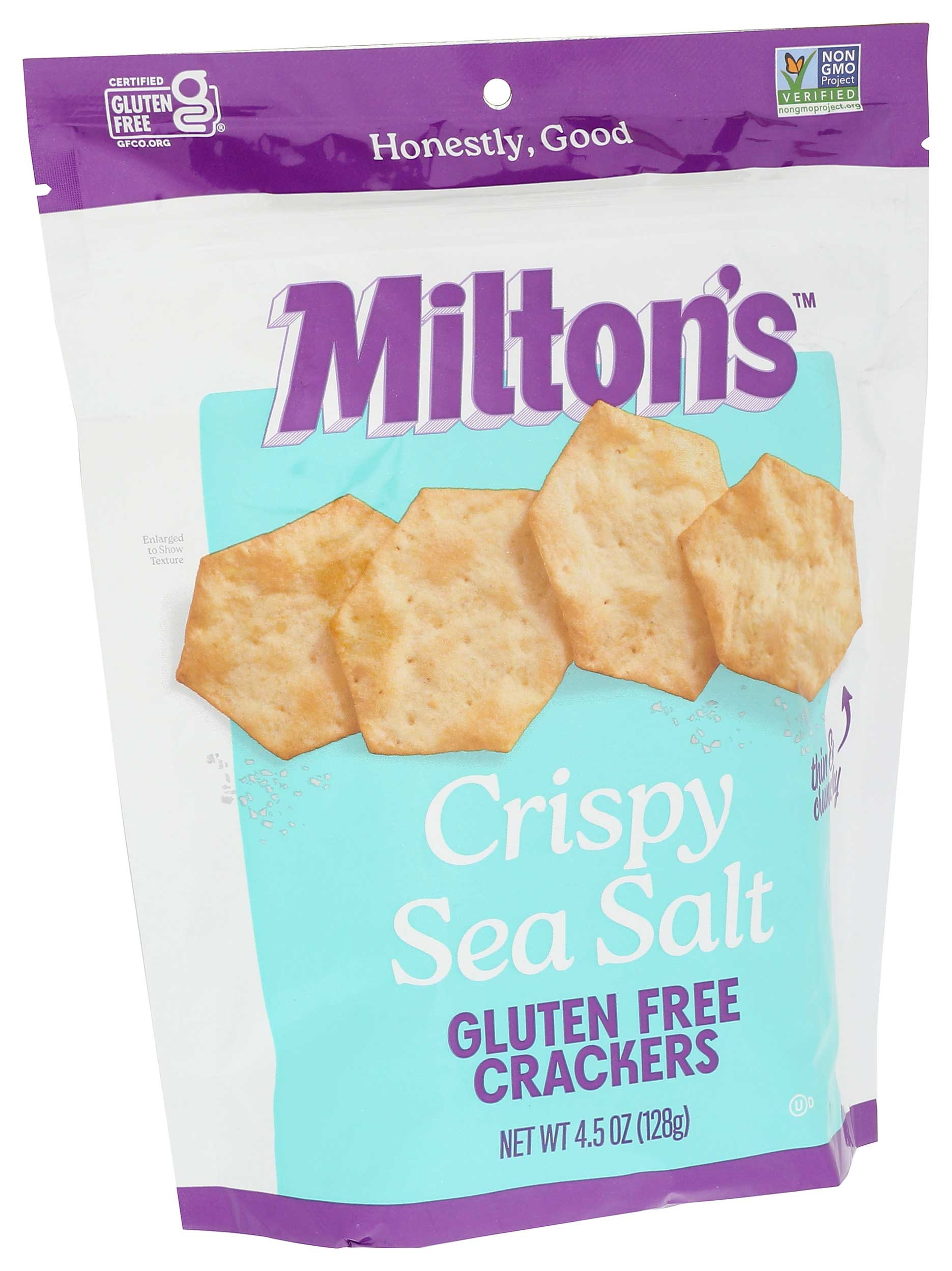 Miltons Crispy Sea Salt Cracker, 4.5 Ounce -- 6 per case