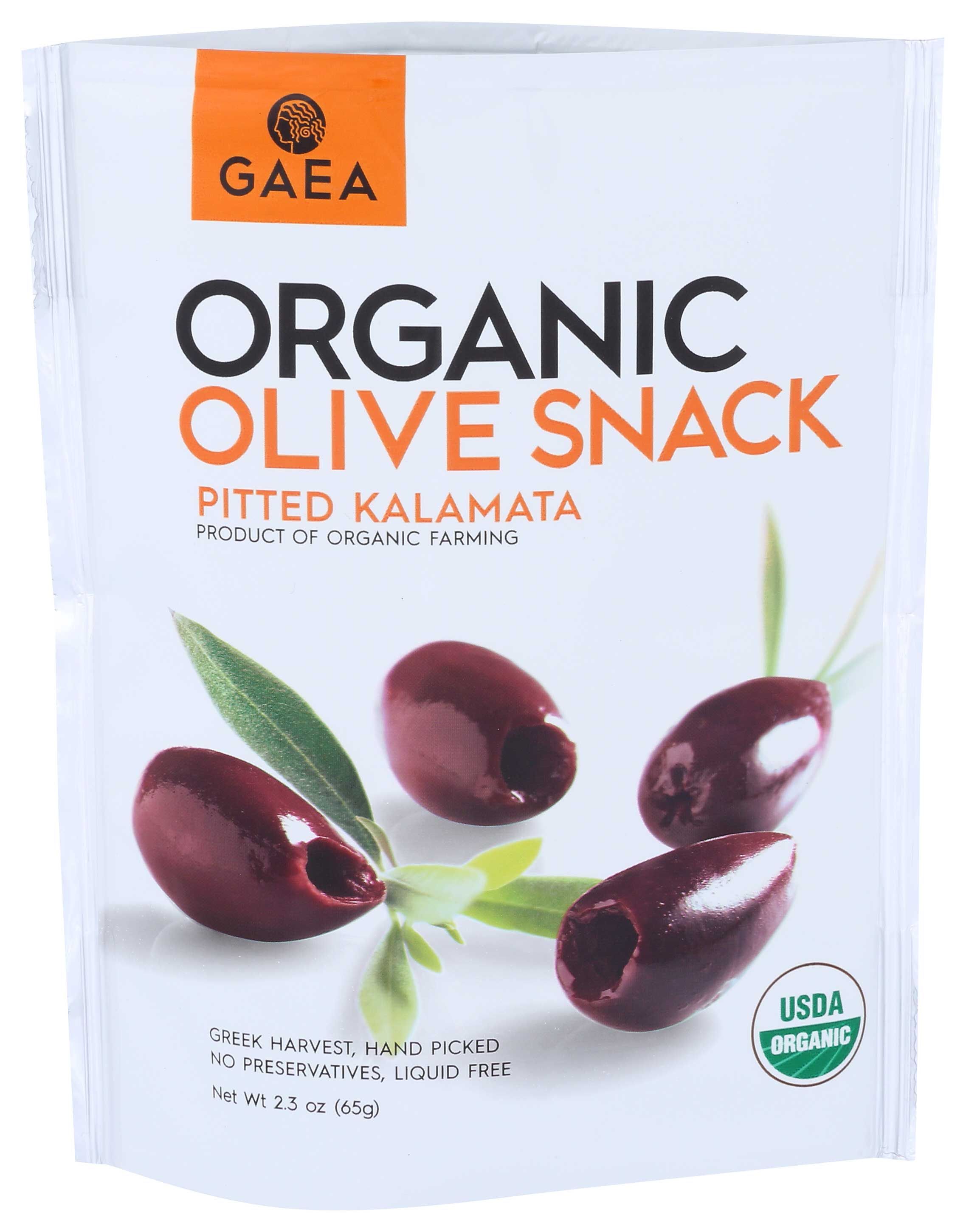 Gaea Organic Pitted Kalamata Olives, 2.3 Ounce -- 8 Per Case