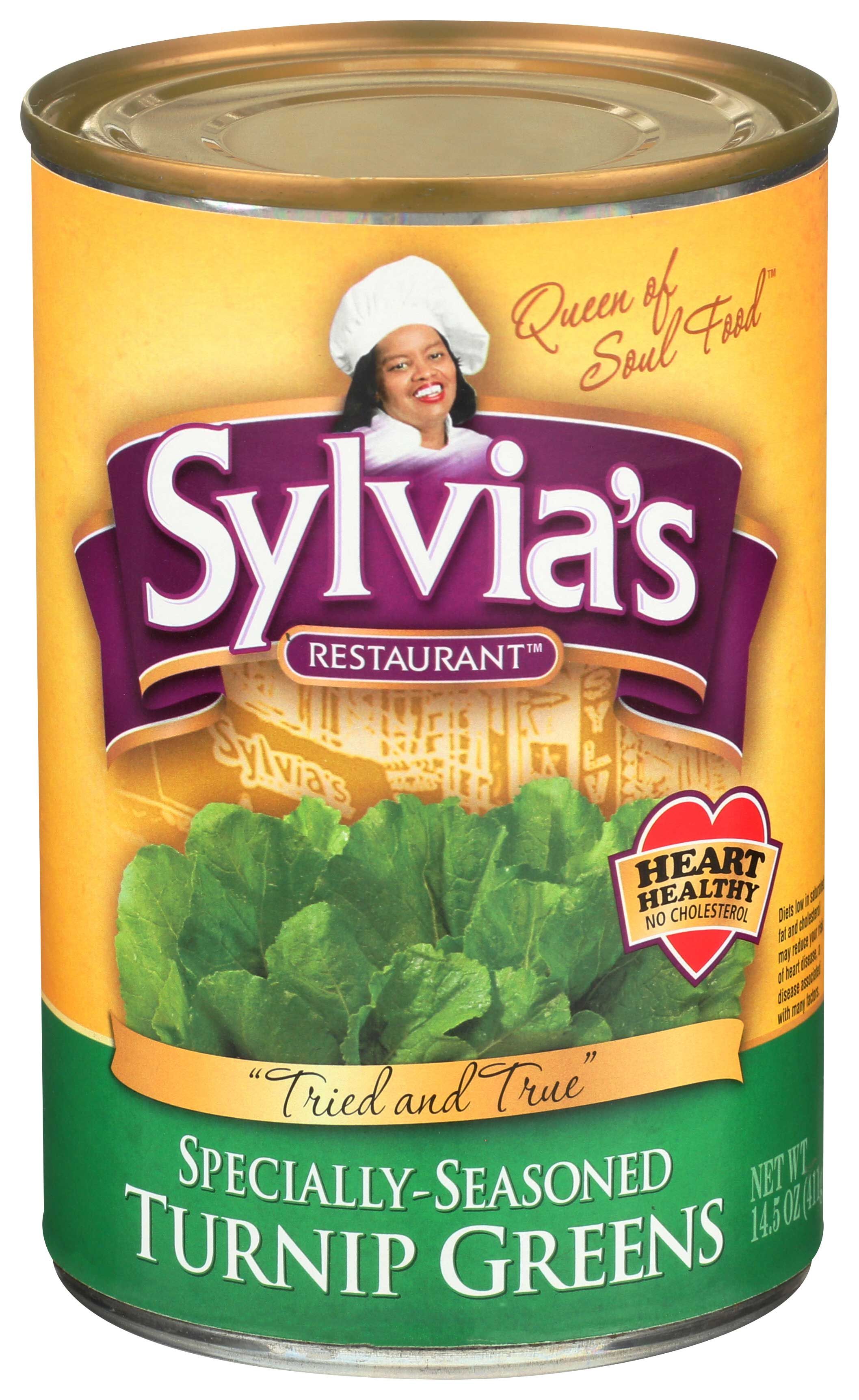 Sylvia's Restaurant Specially Seasoned Turnip Greens, 14.5 Ounce -- 12 Per Case