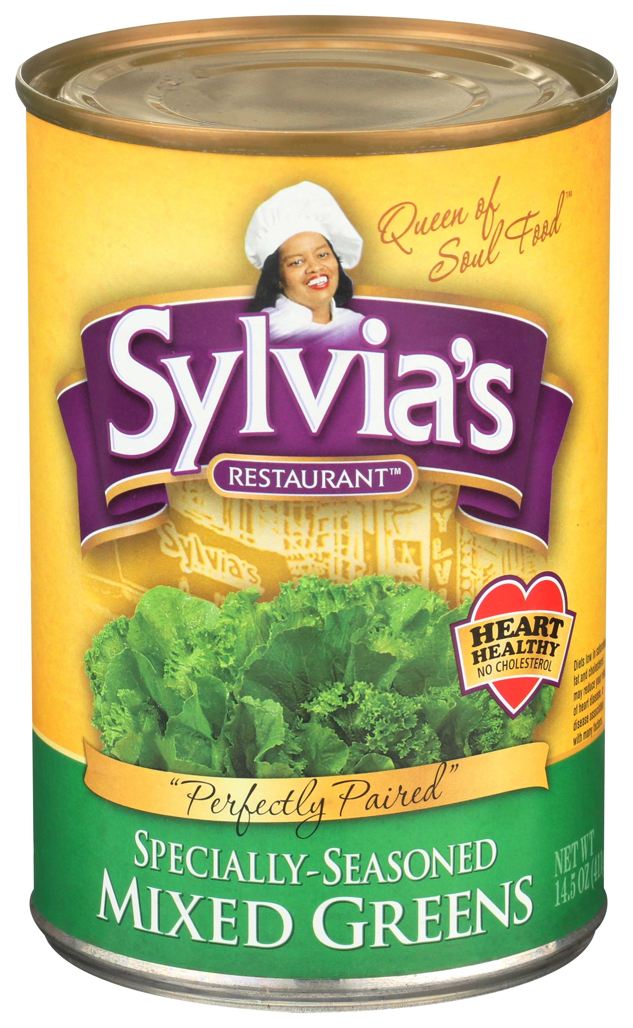 Sylvias Restaurant Specially Seasoned Mixed Greens, 14.5 Ounce -- 12 per case