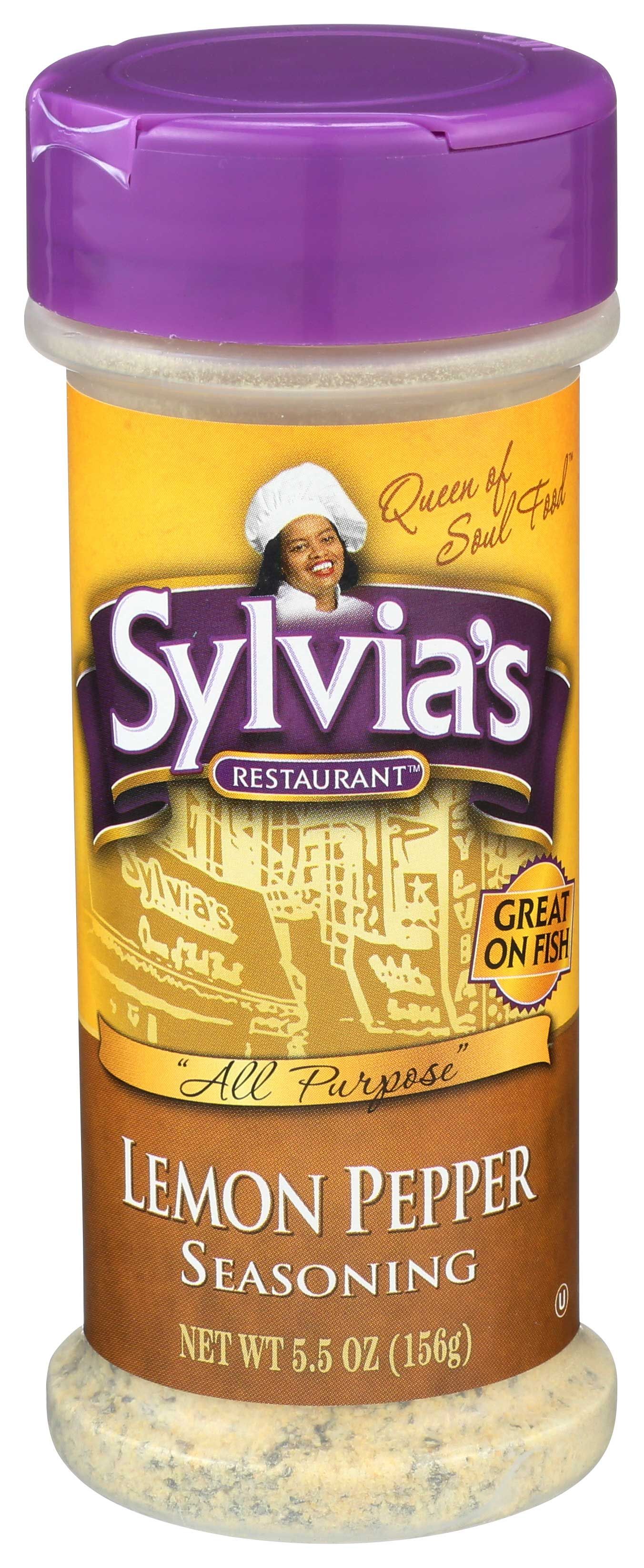 Sylvia's Restaurant Lemon Pepper Seasoning, 5.5 Ounce -- 12 Per Case