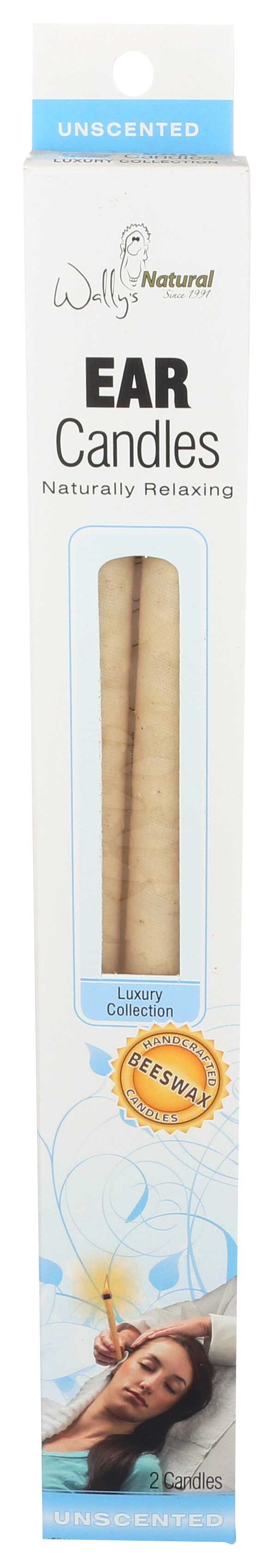 Wally's Natural Products 100 Percent Beeswax Hollow Candle, 2 Per Pack