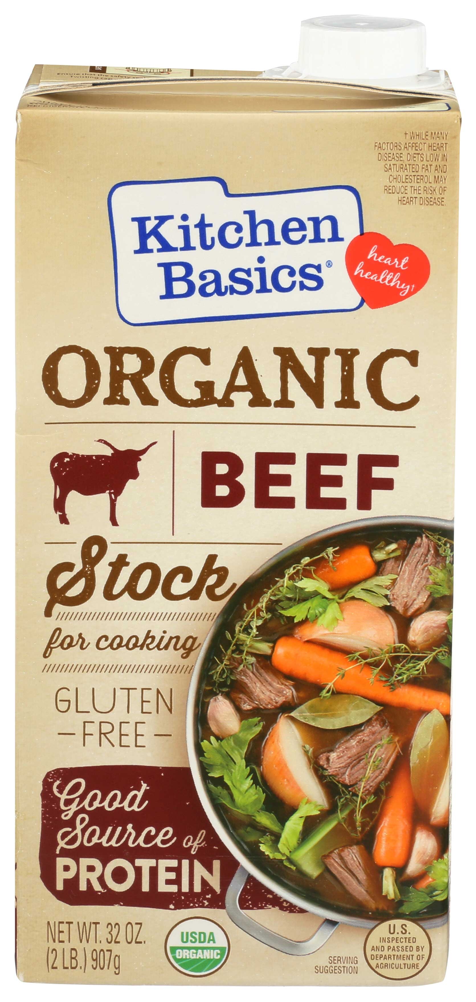 Kitchen Basics Organic Beef Stock, 32 Fluid Ounce -- 12 per case.
