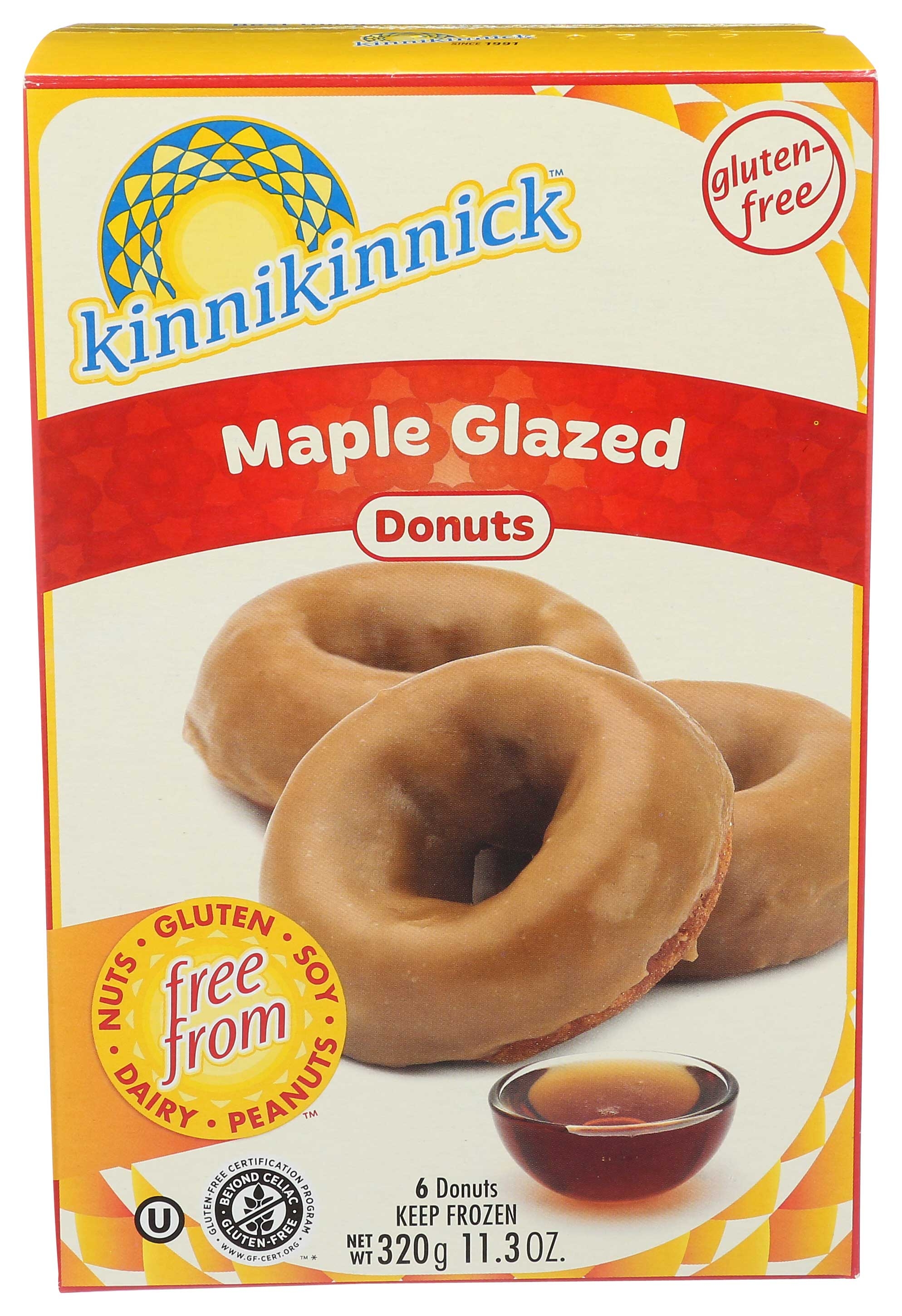 Kinnikinnick Foods Maple Glazed Donut, 11.3 Ounce -- 8 per case.