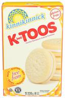 Kinnikinnick Foods Vanilla Sandwich Creme Kinnitoos Cookies, 8 Ounce -- 6 per case.