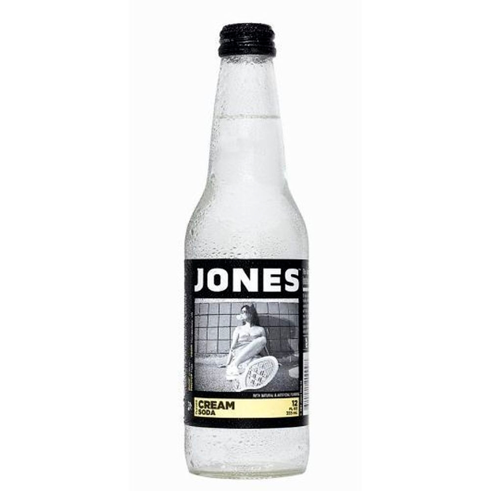 Jones Cream Cane Sugar Soda, 12 Fluid Ounce -- 12 per case