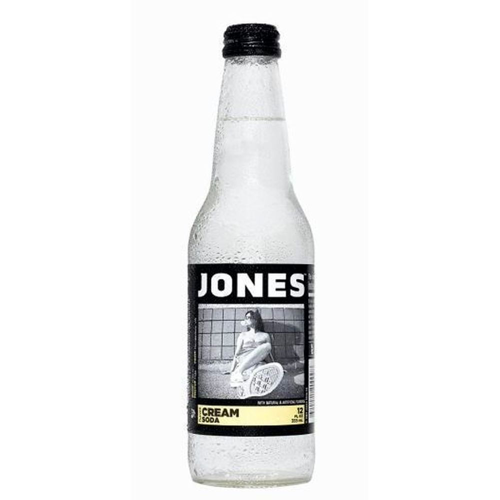 Jones Cream Cane Sugar Soda, 12 Fluid Ounce -- 12 Per Case