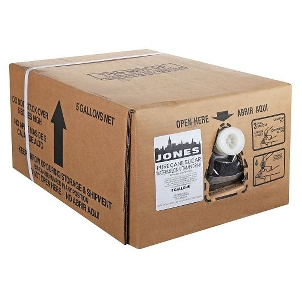Jones Soda Watermelon Vitamin Drink, 5 Gallon