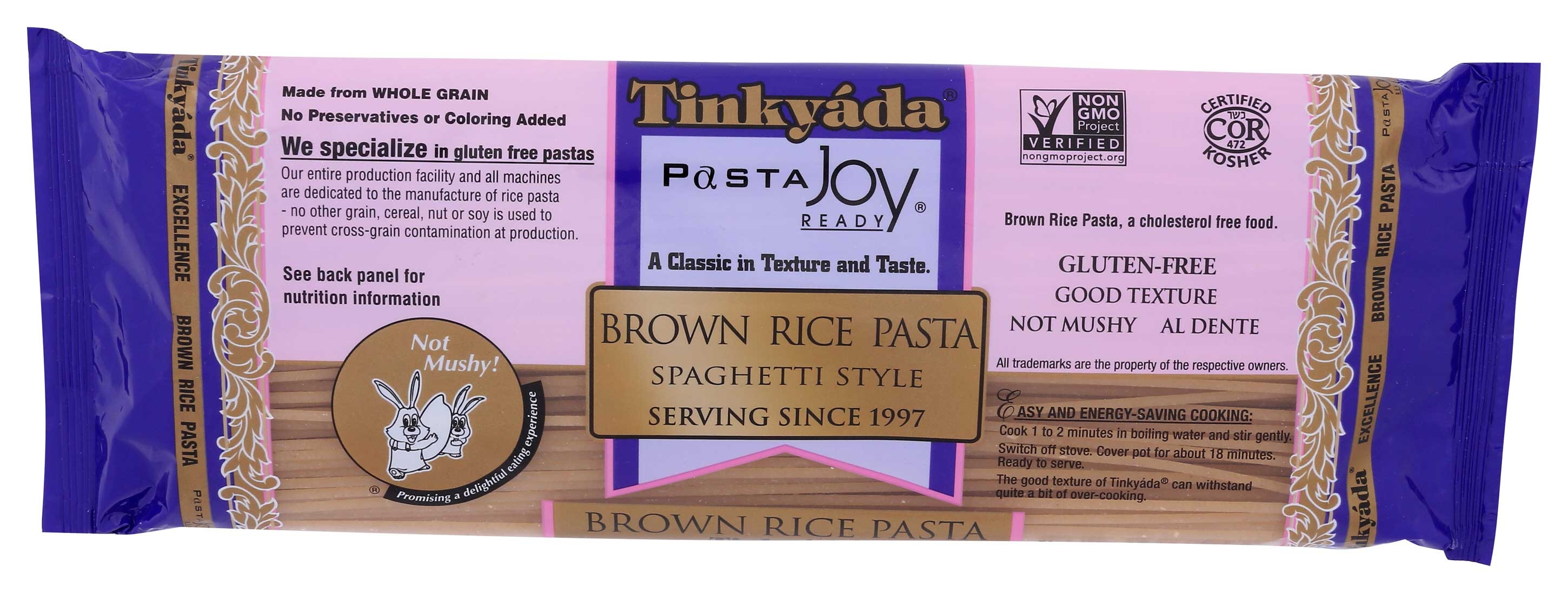 Tinkyada Brown Rice Spaghetti, 16 Ounce -- 12 per case.