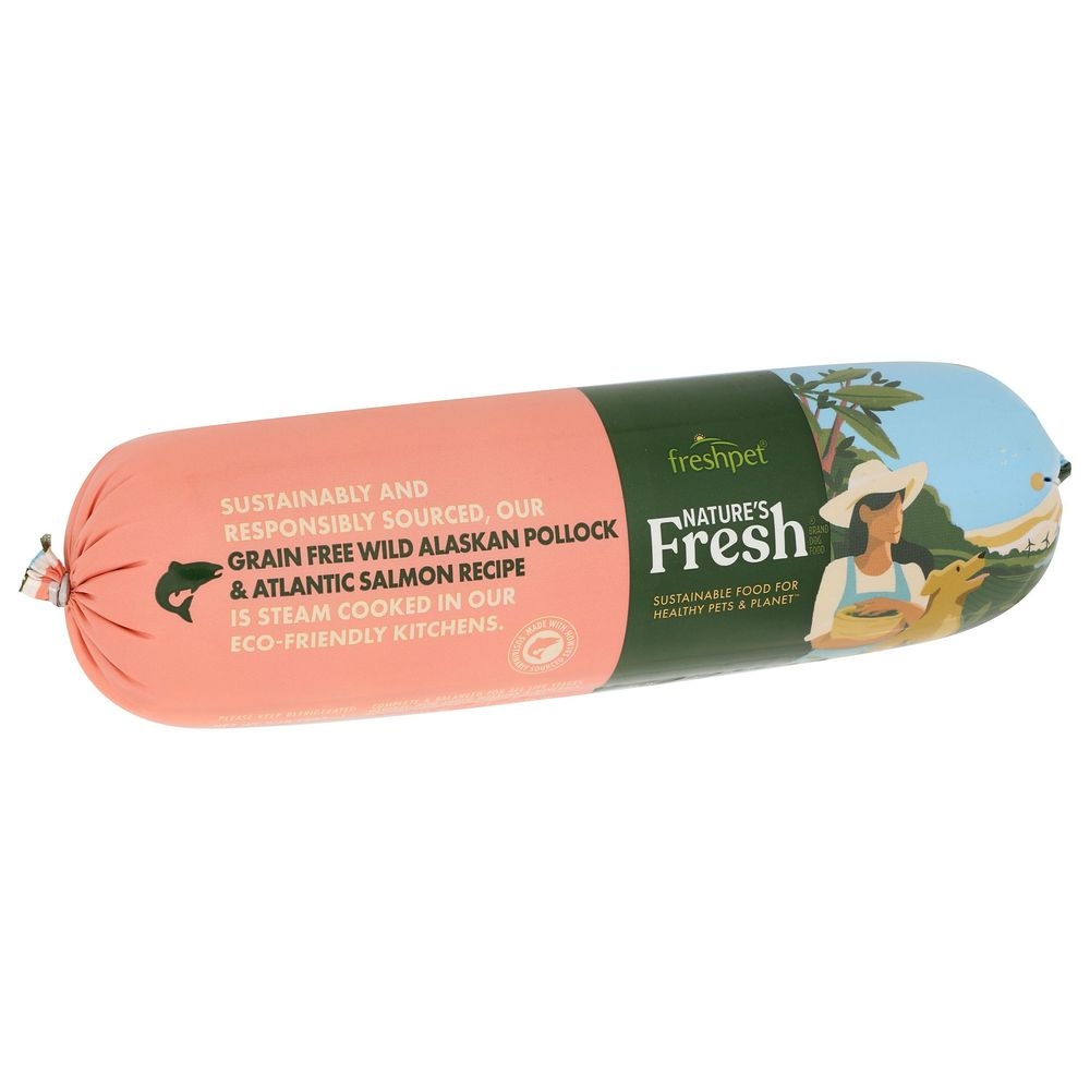 Natures Fresh Grain Free Atlantic Salmon and Wild Alaskan Pollock Dog Food, 2 Pound -- 8 per case