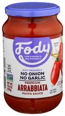 Fody Gluten Free Arrabbiata Pasta Sauce, 19.4 Ounce -- 6 per case