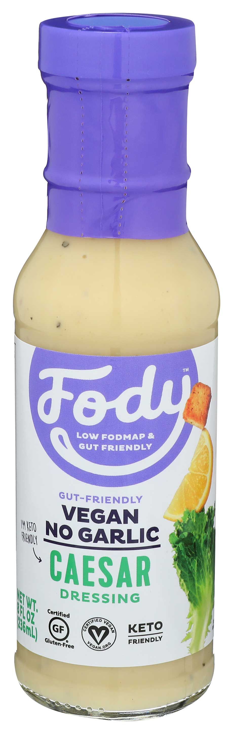 Fody Foods All Hail Caesar Salad Dressing, 8 Fluid Ounce -- 6 Per Case