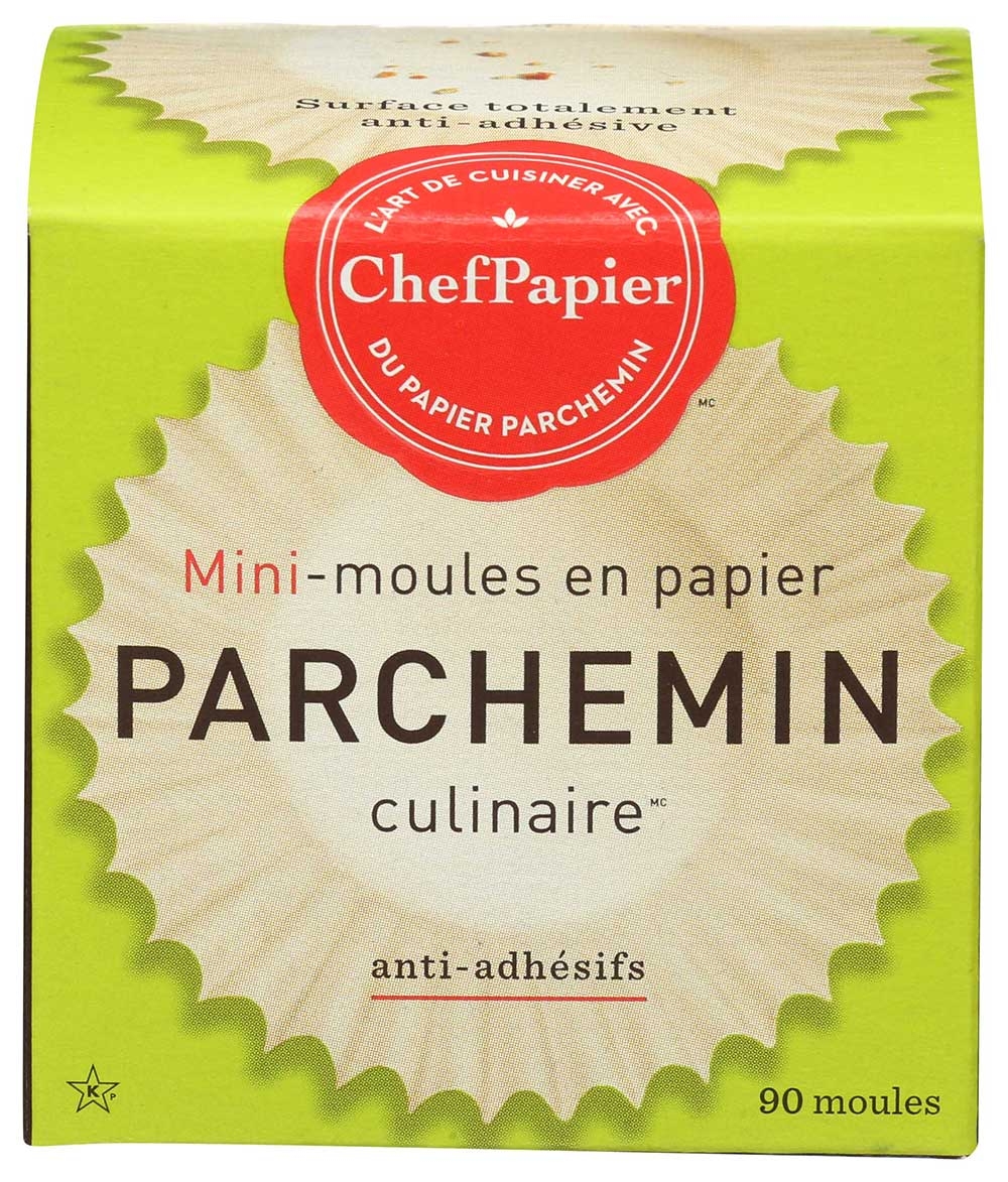 Paper Chef Parchment Mini Baking Cup, 90 count per pack -- 12 per case