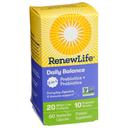 RenewLife Daily Balance 2-in-1 Prebiotics and Probiotics Capsule, 60 Vegetarian Capsules -- 6 per case