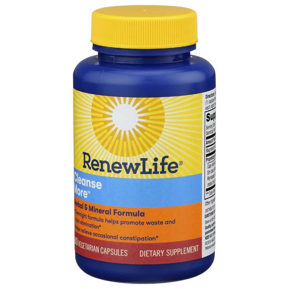 Renewlife Cleanse More Herbal And Mineral Formula Capsule, 60 Vegetarian Capsules