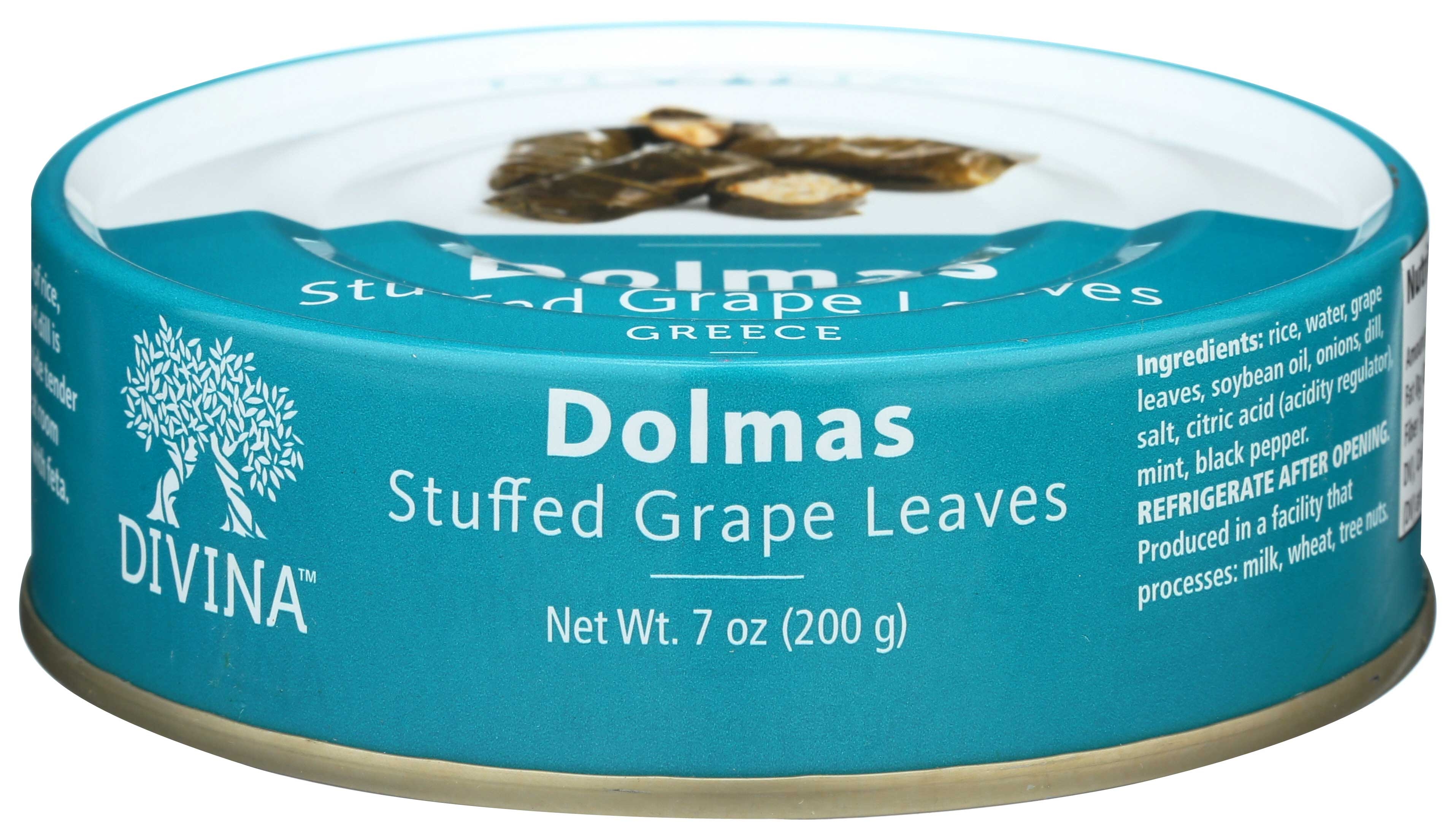 Divina Dolmas Stuffed Grape Leaves, 7 Ounce -- 12 per case.