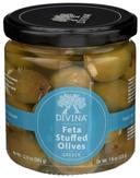 Divina Mt Athos Olives stuffed with Feta, 7.8 Ounce -- 6 per case.