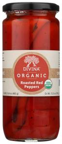 Divina Sweet Red Fire Roasted Pepper, 12.3 Ounce -- 6 per case.