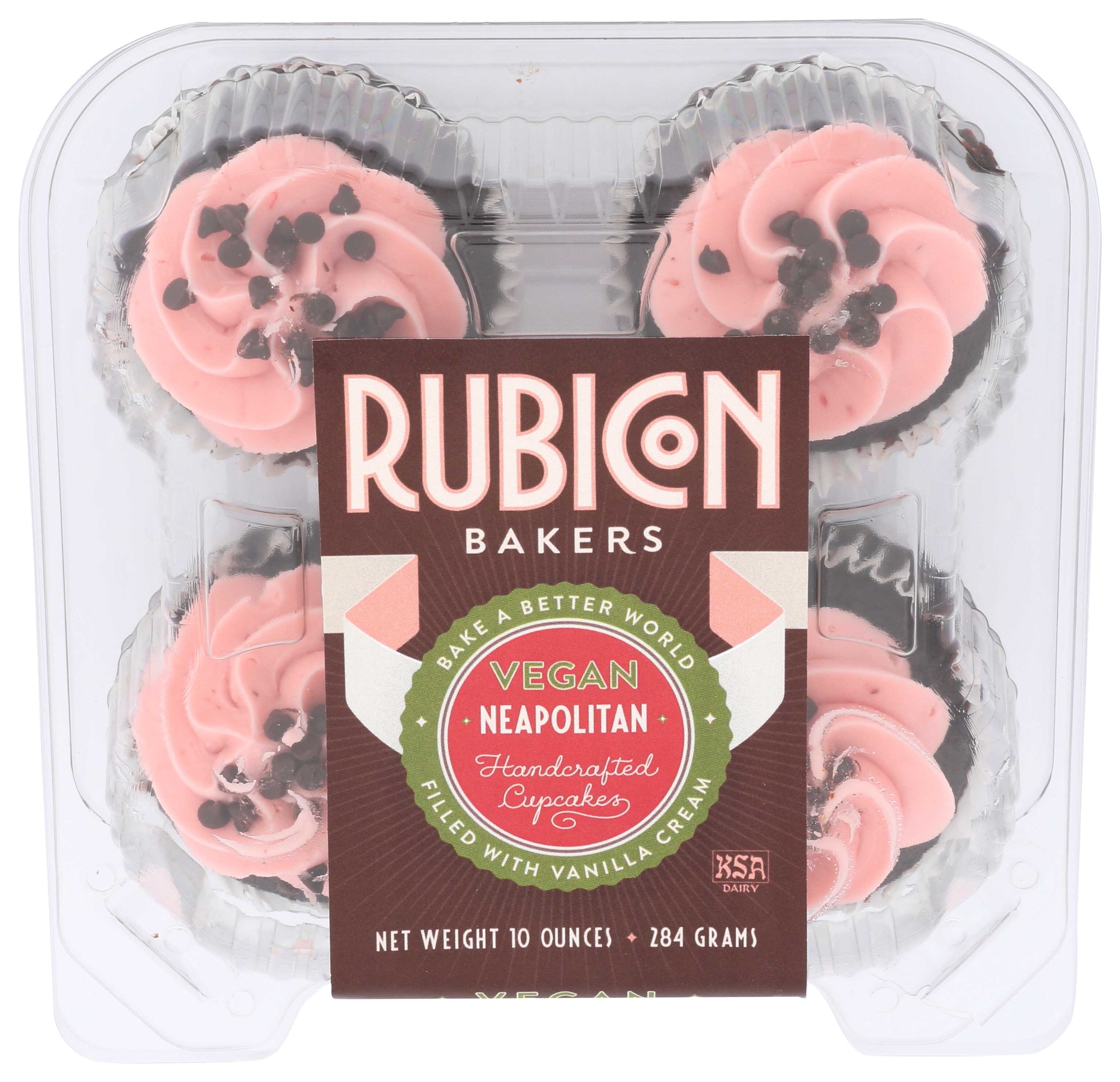 Rubicon Vegan Neapolitan Cupcake, 10 Ounce -- 12 per case