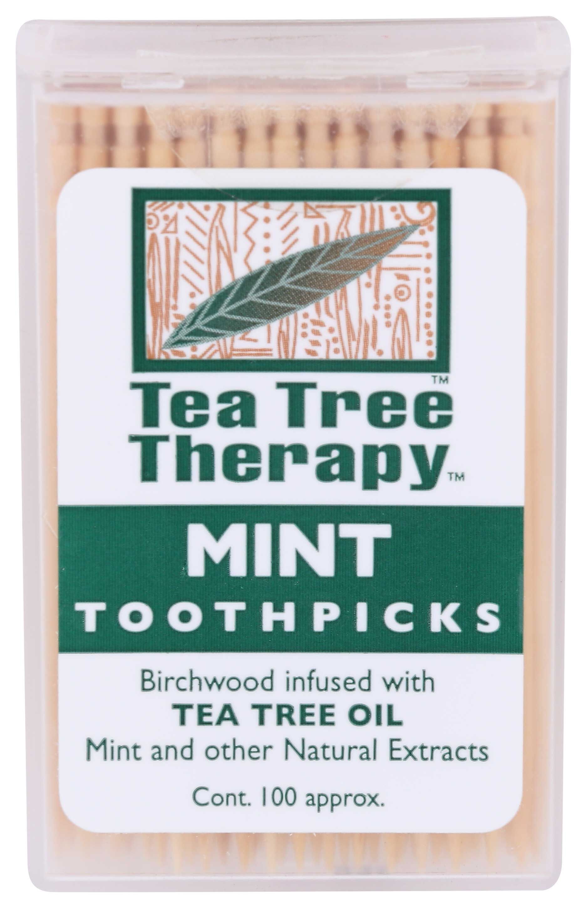 Tea Tree Therapy Tea Tree Toothpick, 100 Count -- 12 Per Case