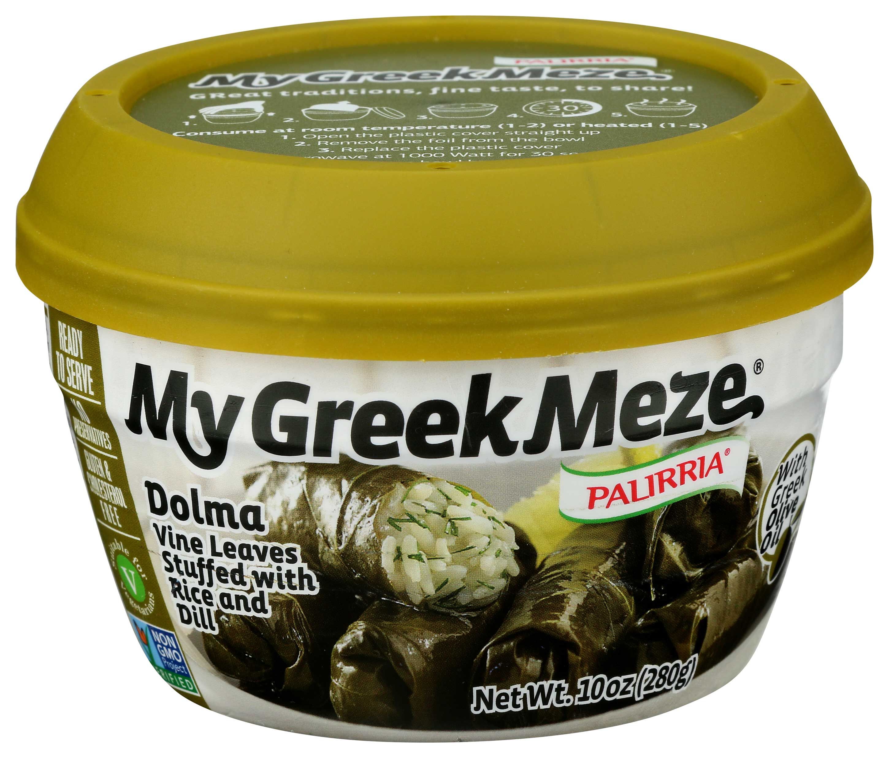 My Greek Meze Dolma Vine Leaves Stuffed With Rice And Dill, 10 Ounce -- 6 Per Case